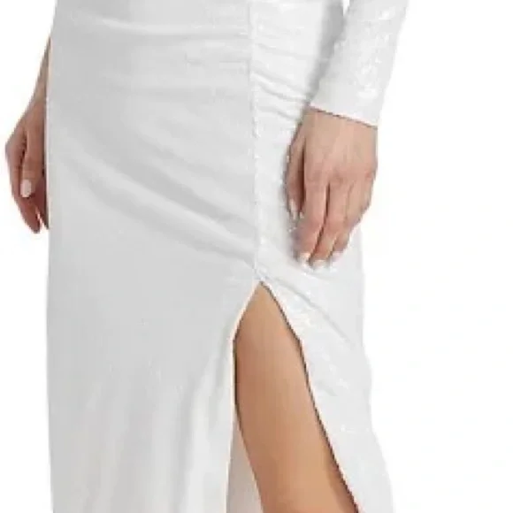 l'agence one shoulder dress NWT- L'AGENCE 'Christie' One-Shoulder Cut-Out Sequin Dress, Pink Glo - Size 0